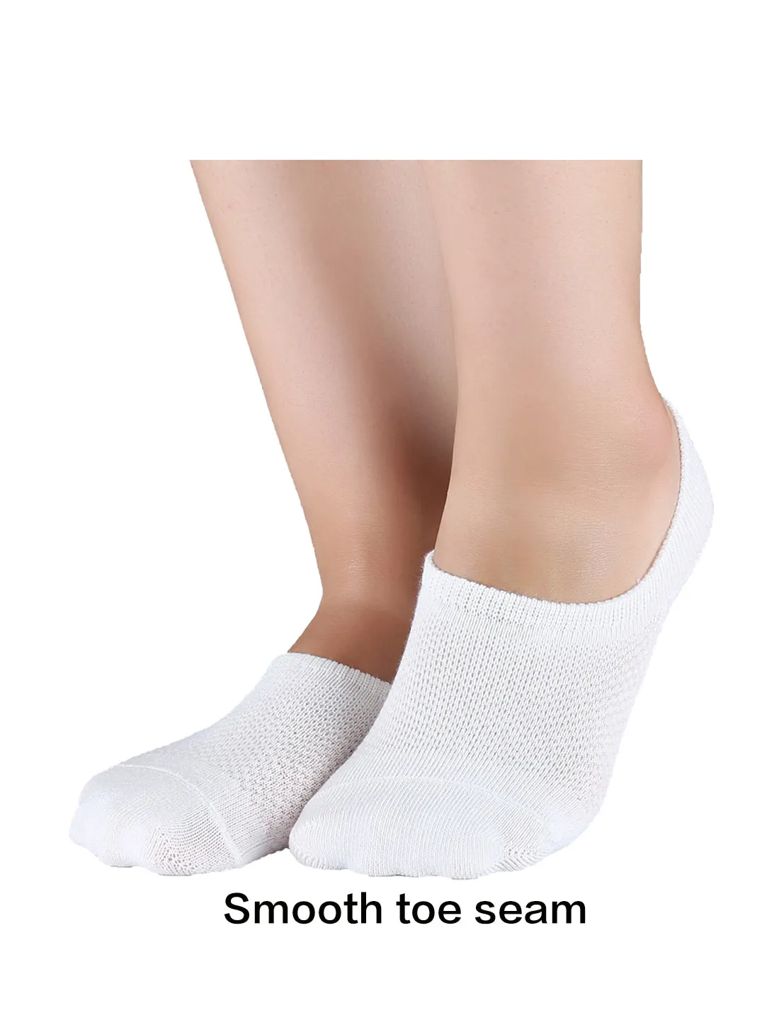 No Show Socks Nonslip Ankle Low Cut Cotton Mesh Breathable 5 Pairs sold by Allegra K product image thumbnail 2