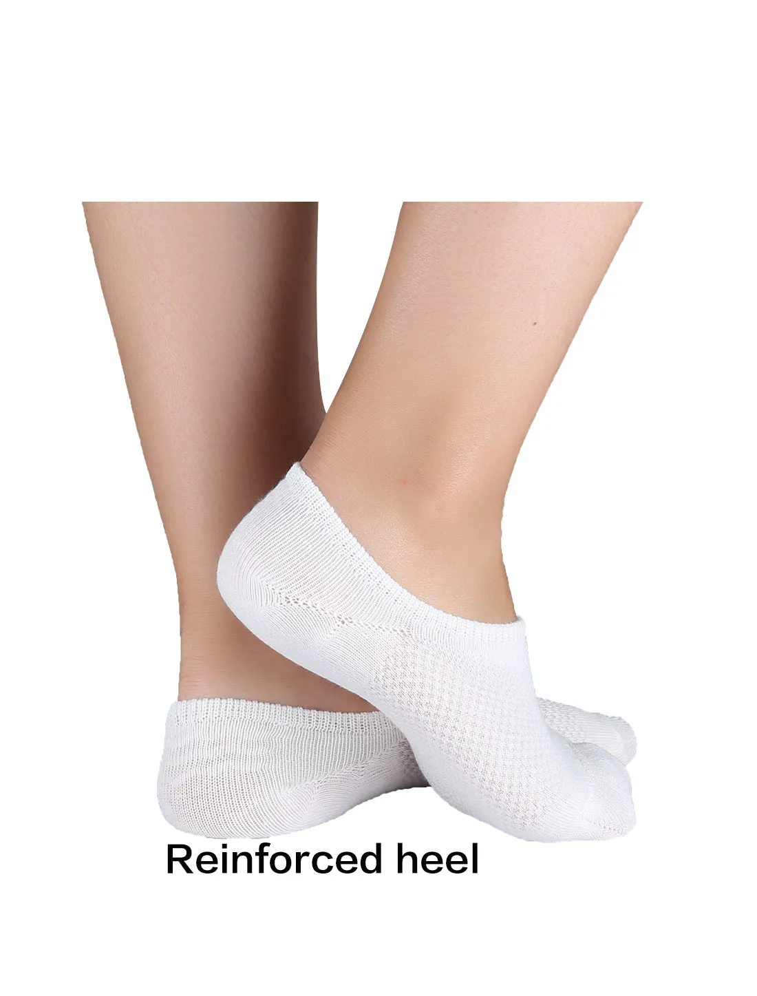 No Show Socks Nonslip Ankle Low Cut Cotton Mesh Breathable 5 Pairs sold by Allegra K product image thumbnail 3