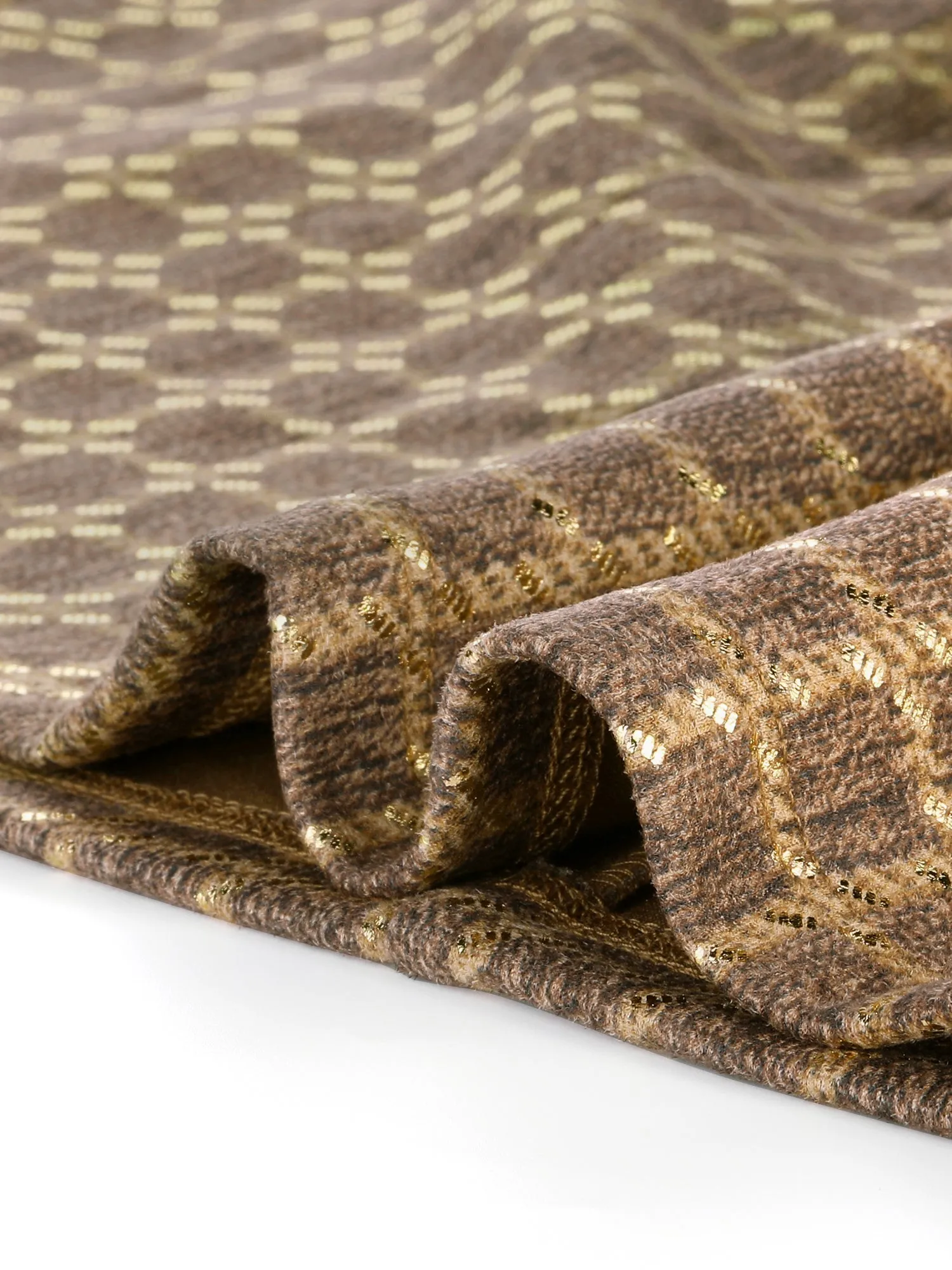 Check Slit Hem Faux Suede Mini Skirt sold by Allegra K product image thumbnail 4