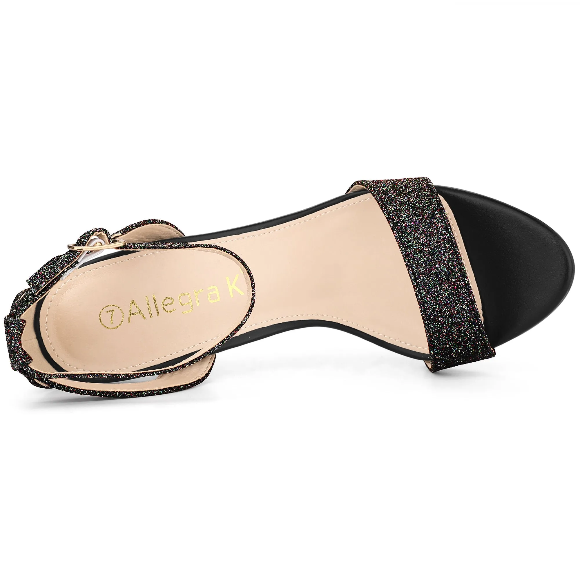 Glitter Ankle Strap Stiletto High Heel Sandals sold by Allegra K product image thumbnail 5