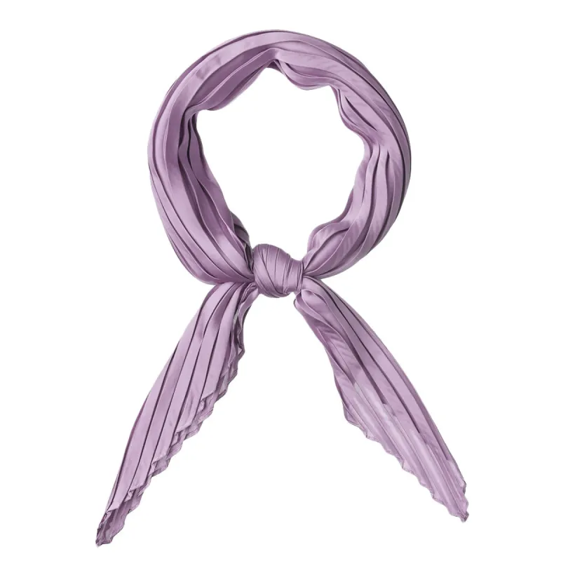 Pleated Rhombus Head Scarf Wraps Scarves Neckerchief Bandana sold by Allegra K