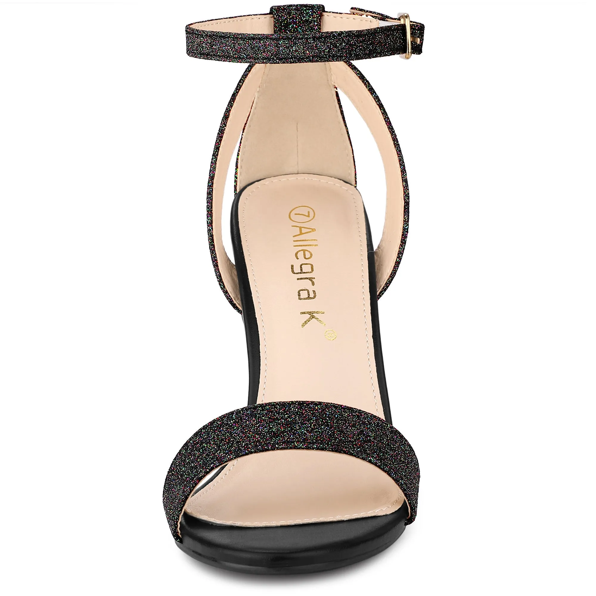 Glitter Ankle Strap Stiletto High Heel Sandals sold by Allegra K product image thumbnail 3