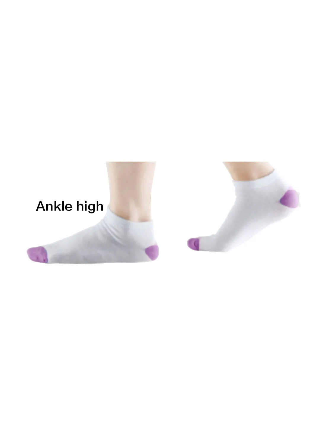 Low Cut Ankle Socks Cotton Breathable Colorful Toe 6 Pairs sold by Allegra K product image thumbnail 3