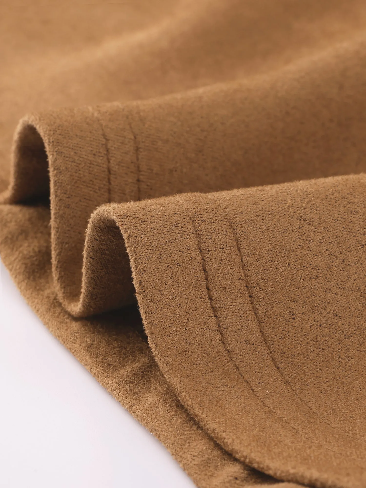 Sheath Sleeveless Button Decor Side Slit Suede Work Pencil Dress sold by Allegra K product image thumbnail 4