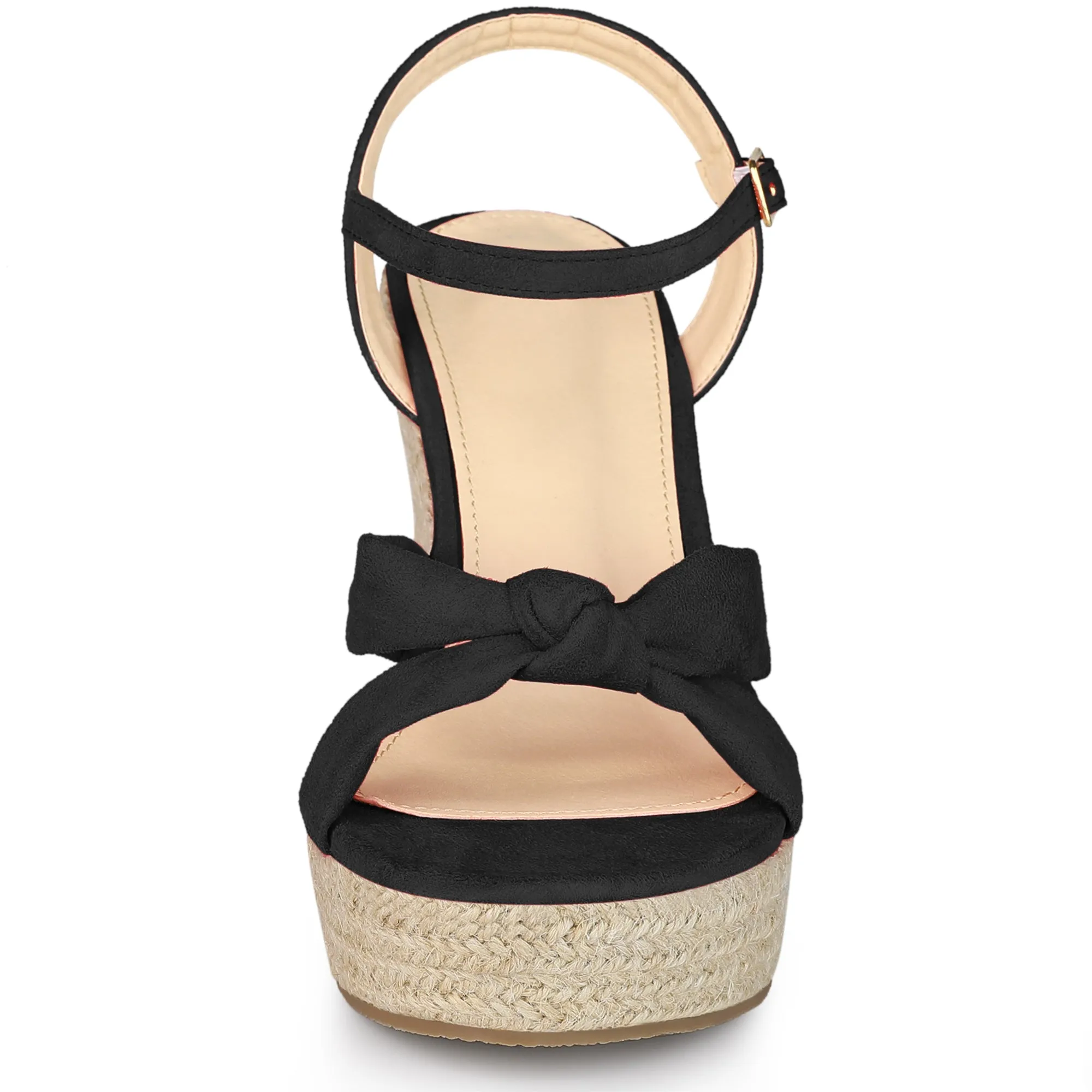 Women's Platform Slingback Espadrille Wedge Heel Sandals sold by Allegra K product image thumbnail 4