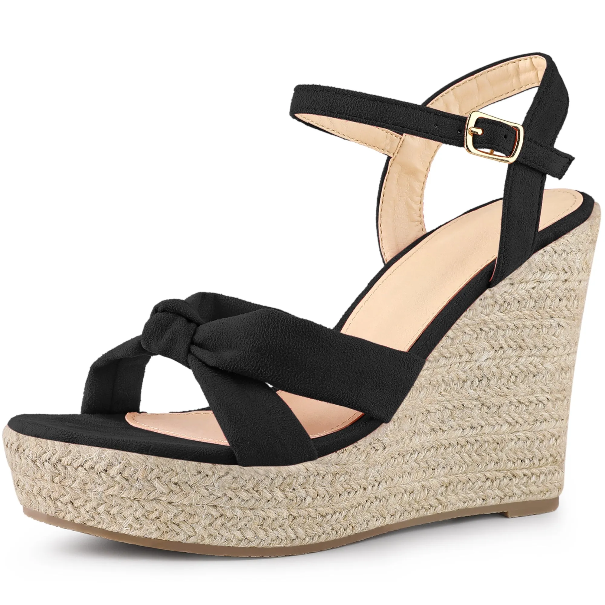 Women's Platform Slingback Espadrille Wedge Heel Sandals sold by Allegra K product image thumbnail 2