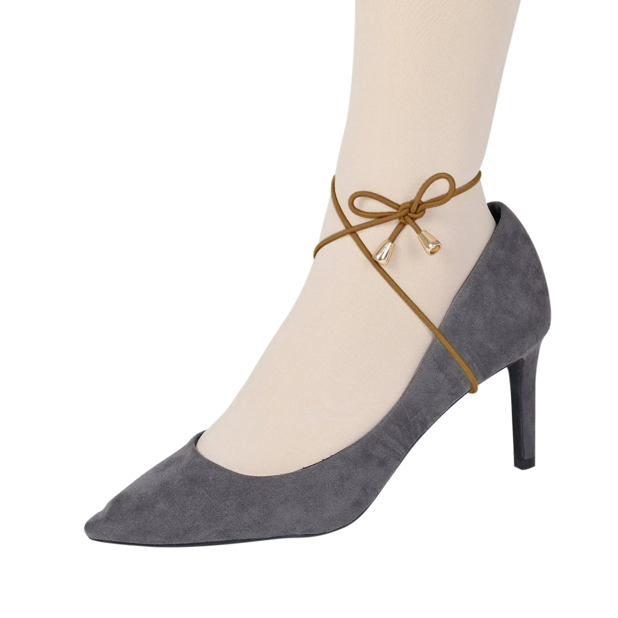 Detachable Crossed Elastic String High Heels Shoe Straps Belts Bands sold by Allegra K product image thumbnail 4