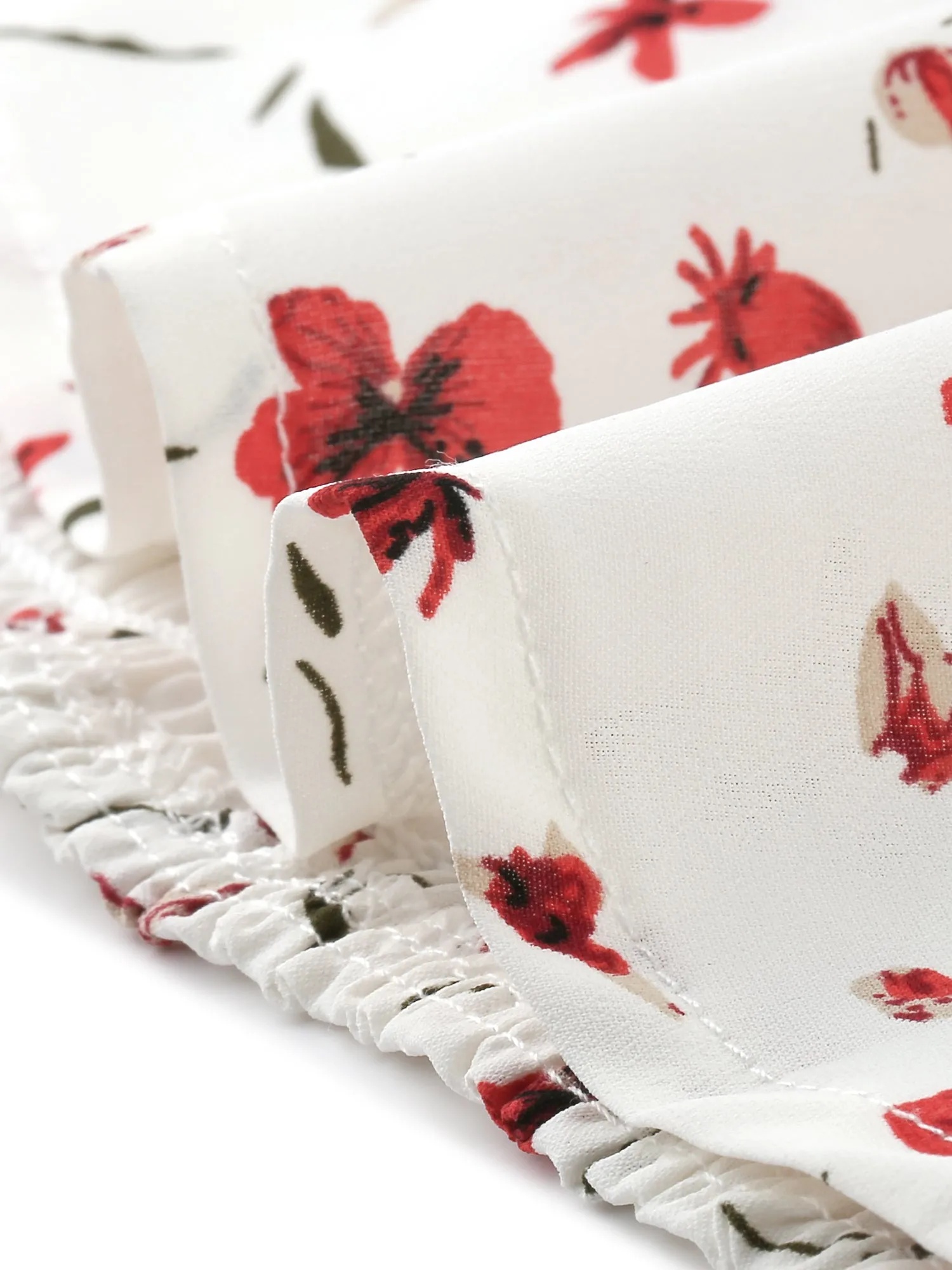 Floral Square Neck Long Sleeve Print Peasant Blouse Top sold by Allegra K product image thumbnail 5