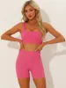 Women's 2 Piece Workout Sets Sports Bra High Waisted Shorts Sets Gym Yoga Outfits sold by Allegra K