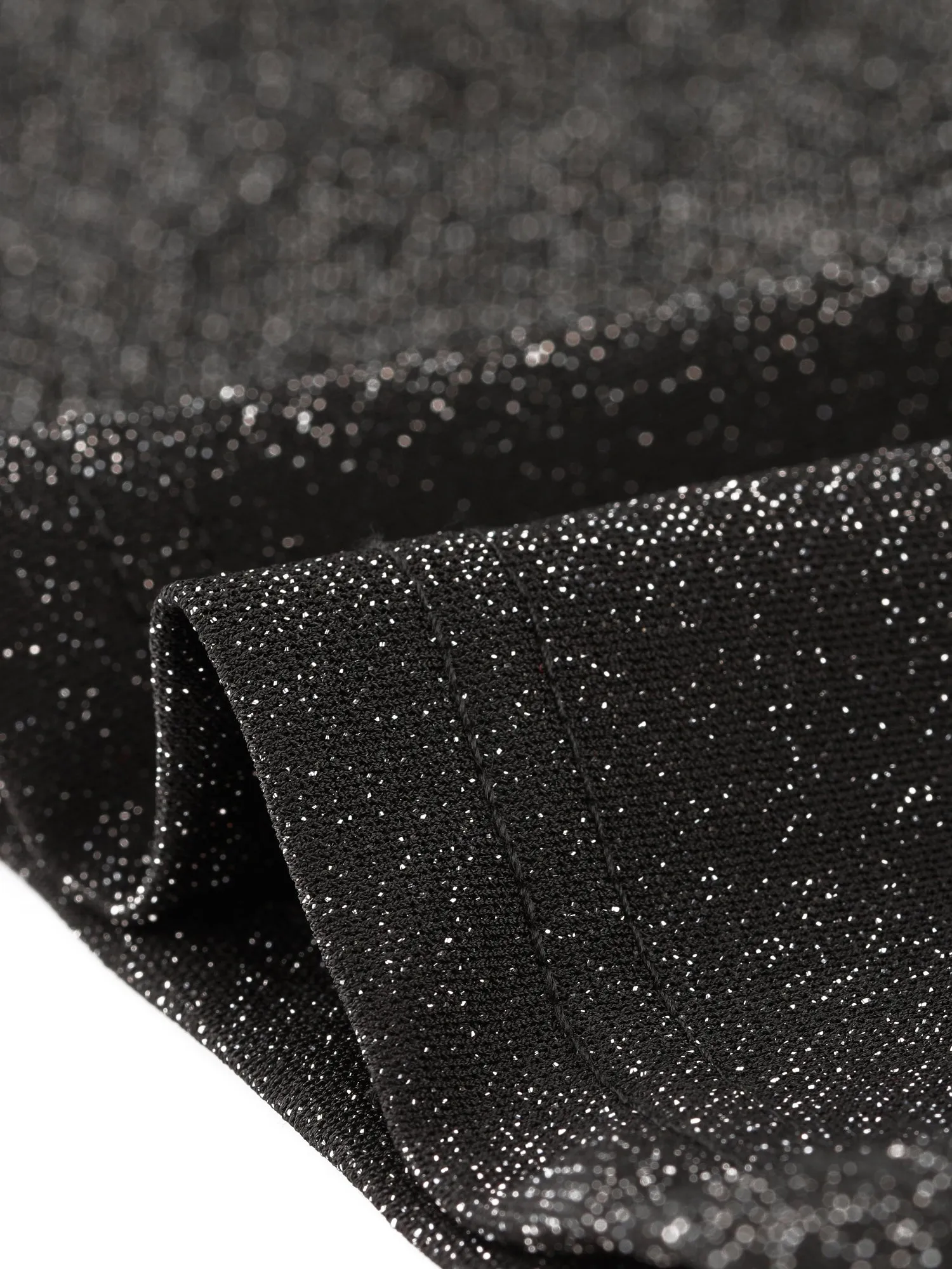 Glitter Deep V Sexy Ruched Wrap Mini Split Bodycon Party Dress sold by Allegra K product image thumbnail 4