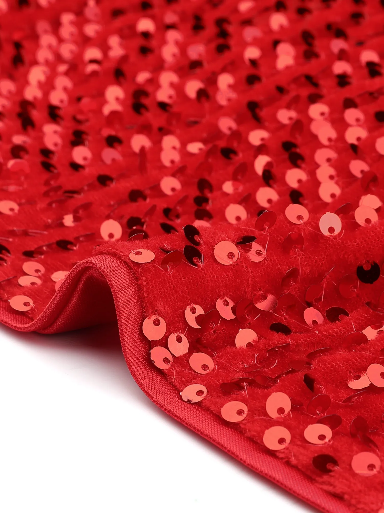 Sequin Shrug Open Front Collarless Sparkly Crop Blazer Jacket sold by Allegra K product image thumbnail 5