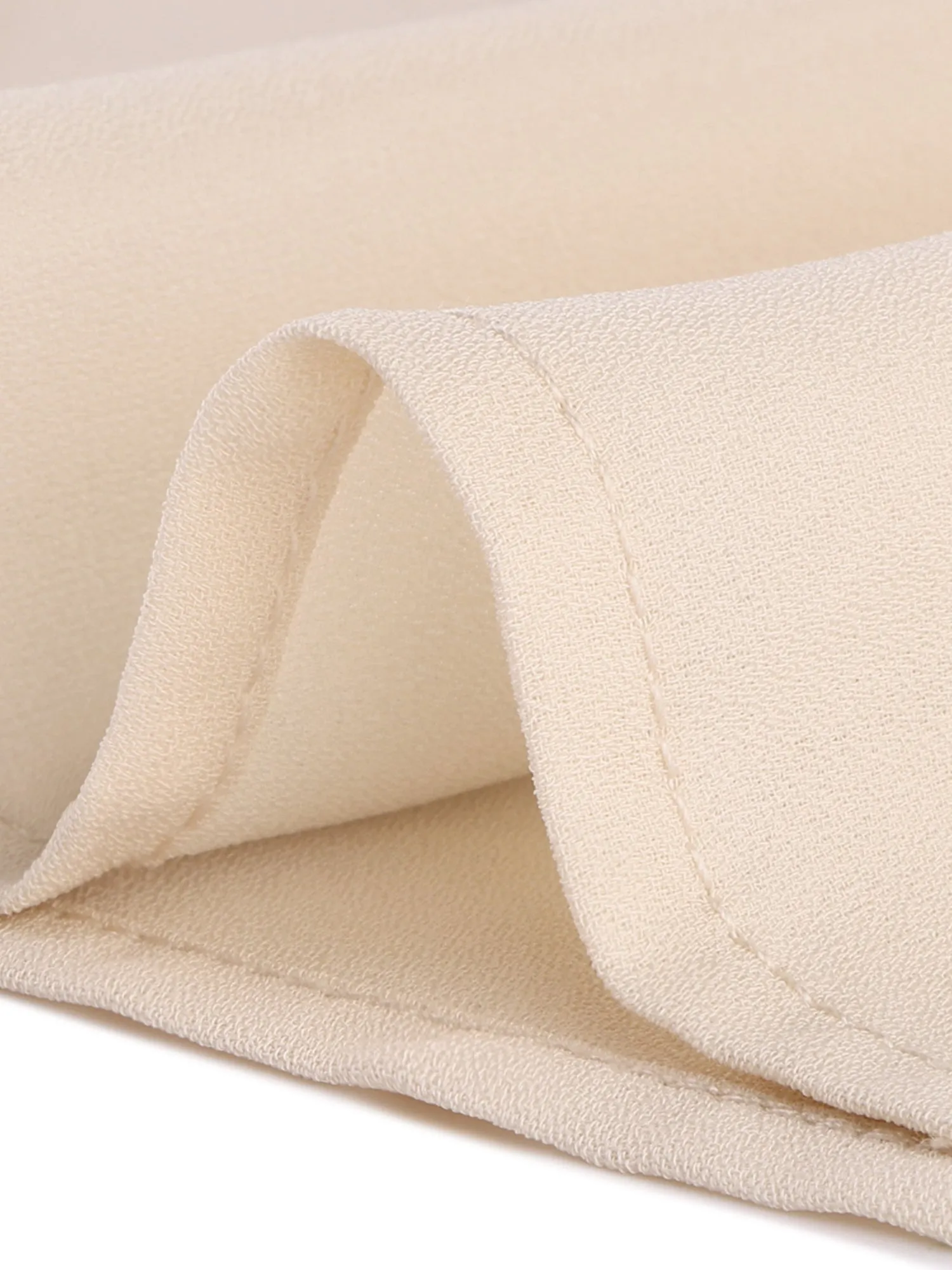 Chiffon Blouse Round Neck Puff Short Sleeve Work Office Top sold by Allegra K product image thumbnail 5