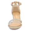 Glitter Stiletto Kitten Heel Buckle Closure Sandals sold by Allegra K