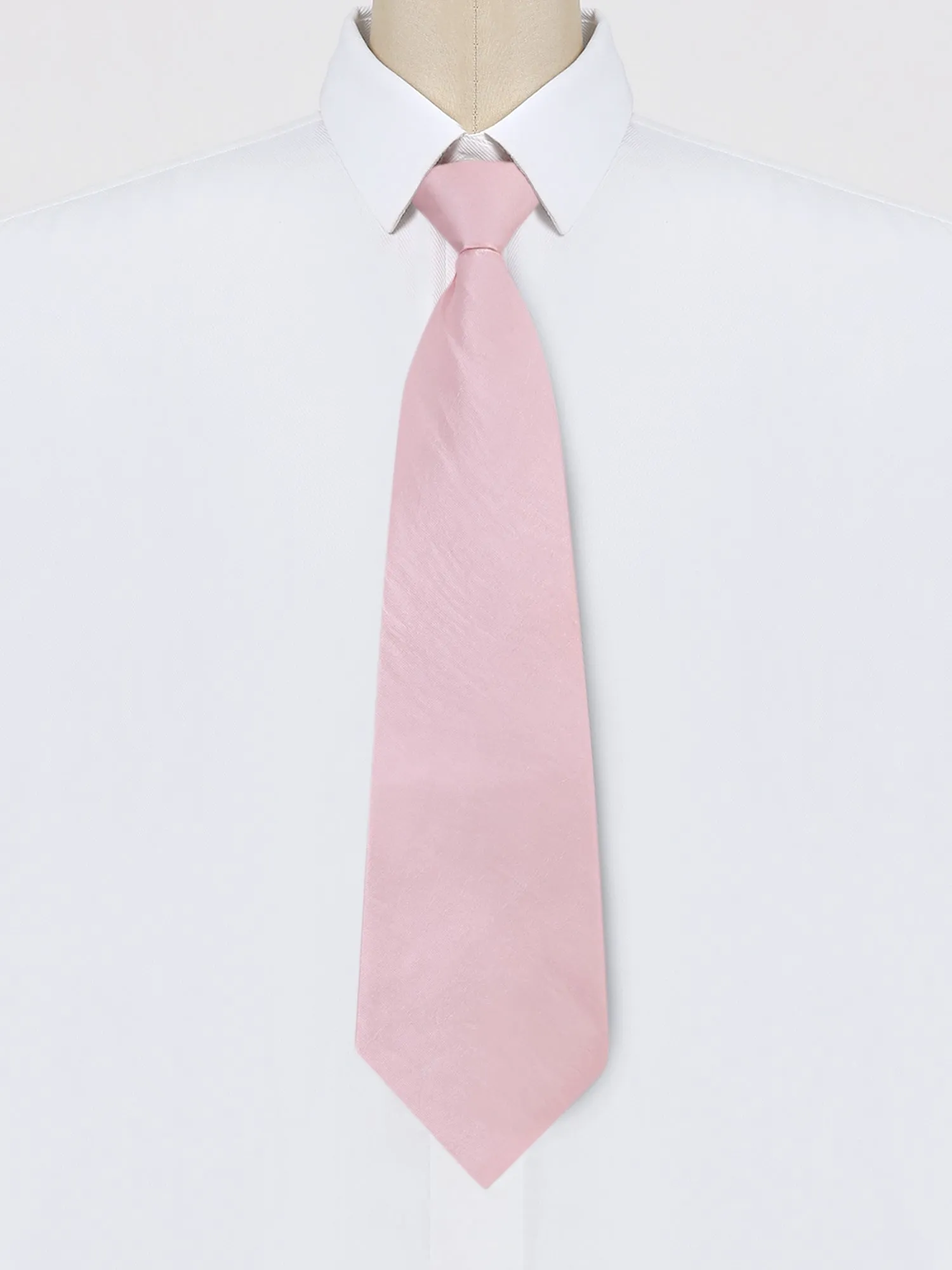 Pre-Tied Zipper Solid Color Formal Casual Adjustable 8cm Wide Tie sold by Allegra K product image thumbnail 2