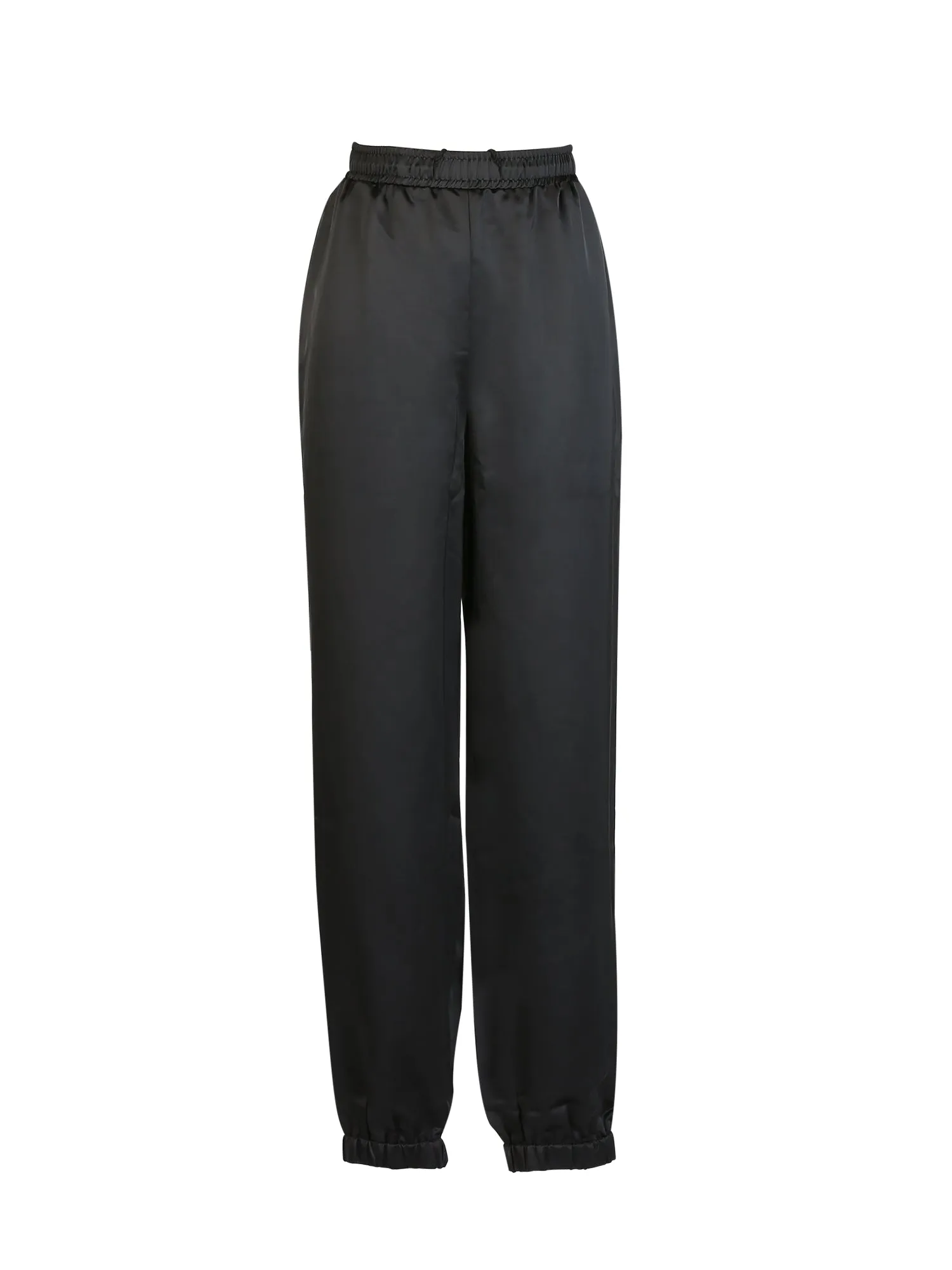 Drawstring Elastic Waist Athleisure Ankle Satin Joggers sold by Allegra K product image thumbnail 5