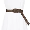 Skinny Waist Braided Woven Dress Metal Buckle Belts sold by Allegra K