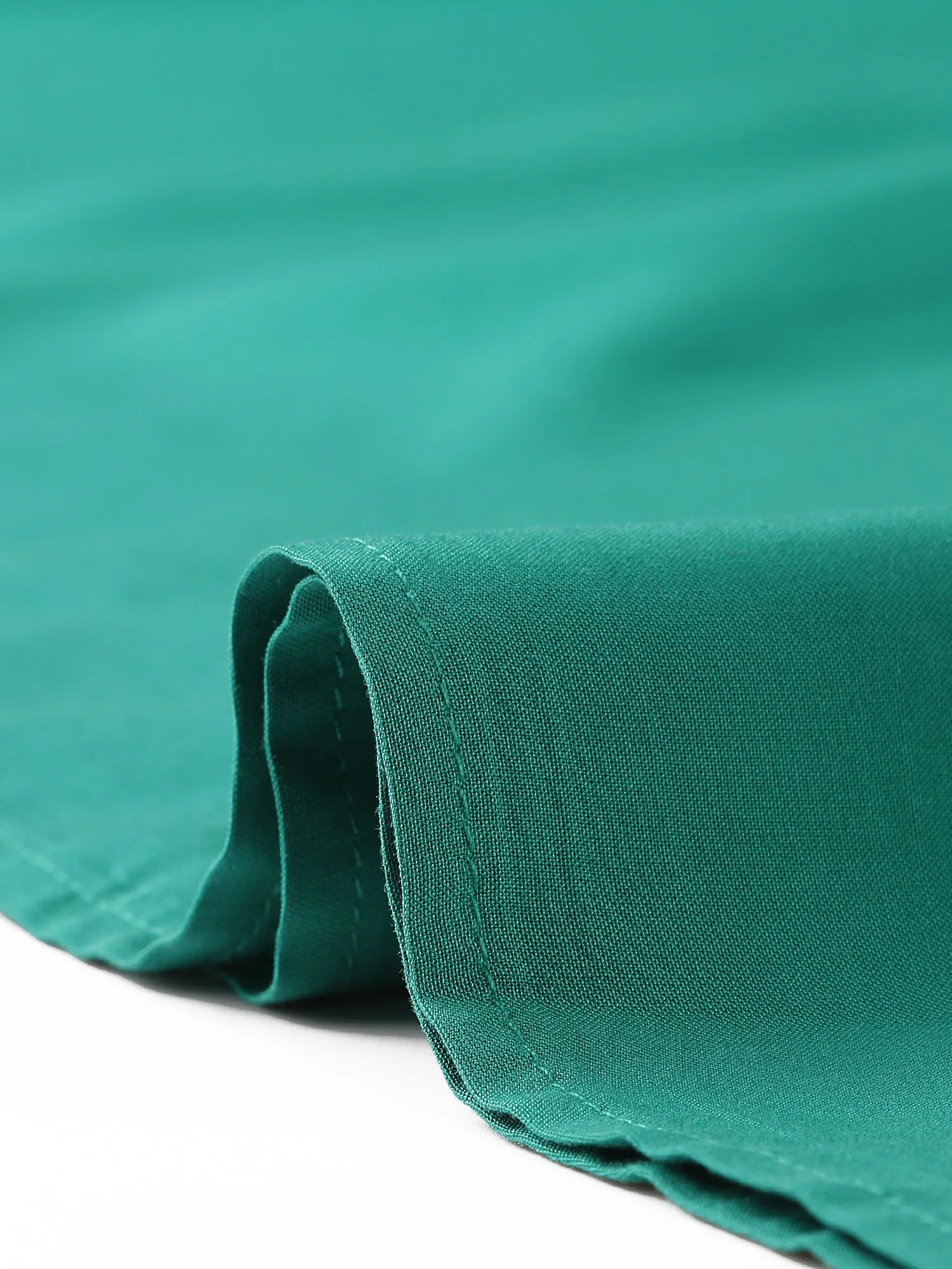 Summer A-Line Square Neck Contrast Stitch Smocked Waist Pocket Dress sold by Allegra K product image thumbnail 5