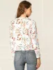 Long Sleeve Button Down Lightweight Floral Printed Jacket sold by Allegra K