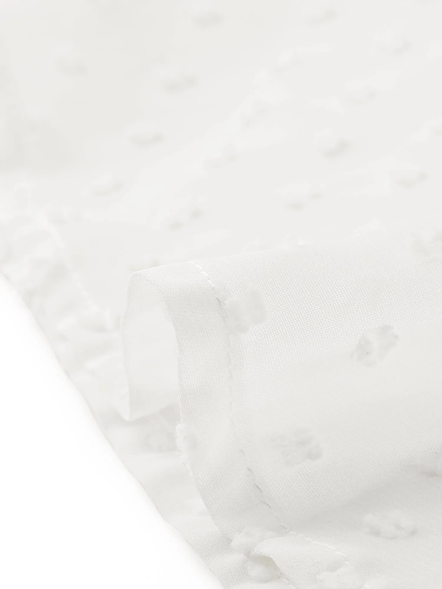 Semi Sheer Polka Dots Long Sleeve Boho Cover Up Beach Shirt sold by Allegra K product image thumbnail 4