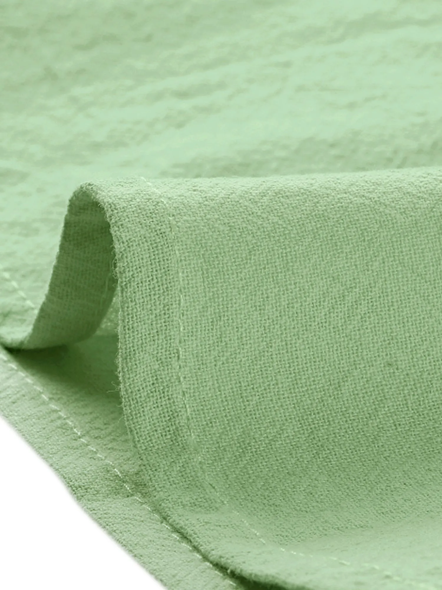 Casual Short Sleeve Contrast Collar Cotton Button Down Blouse sold by Allegra K product image thumbnail 5