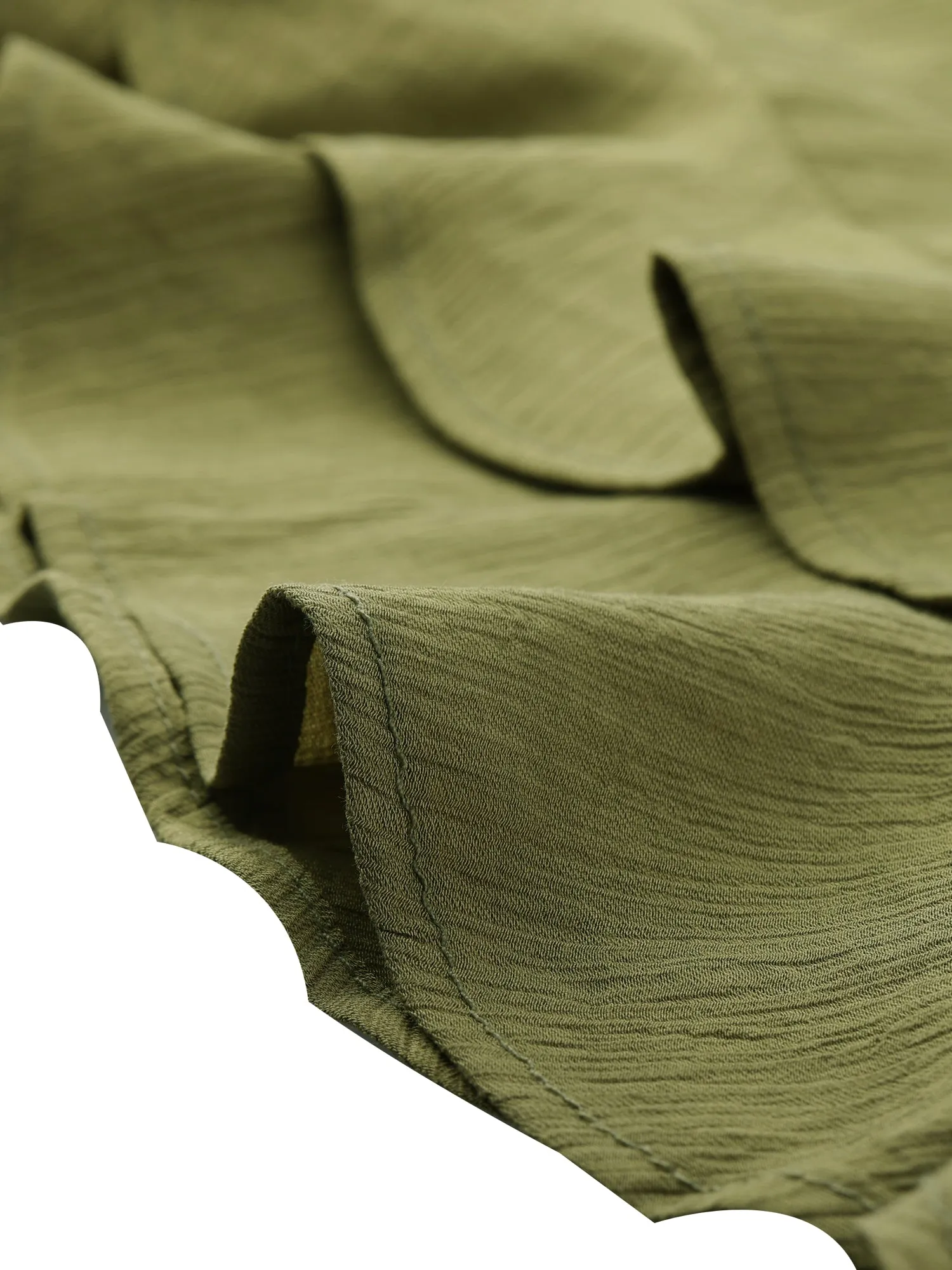 Allegra K High Waist Solid Summer Ruffle Hem Tie Wrap Skirt sold by Allegra K product image thumbnail 5