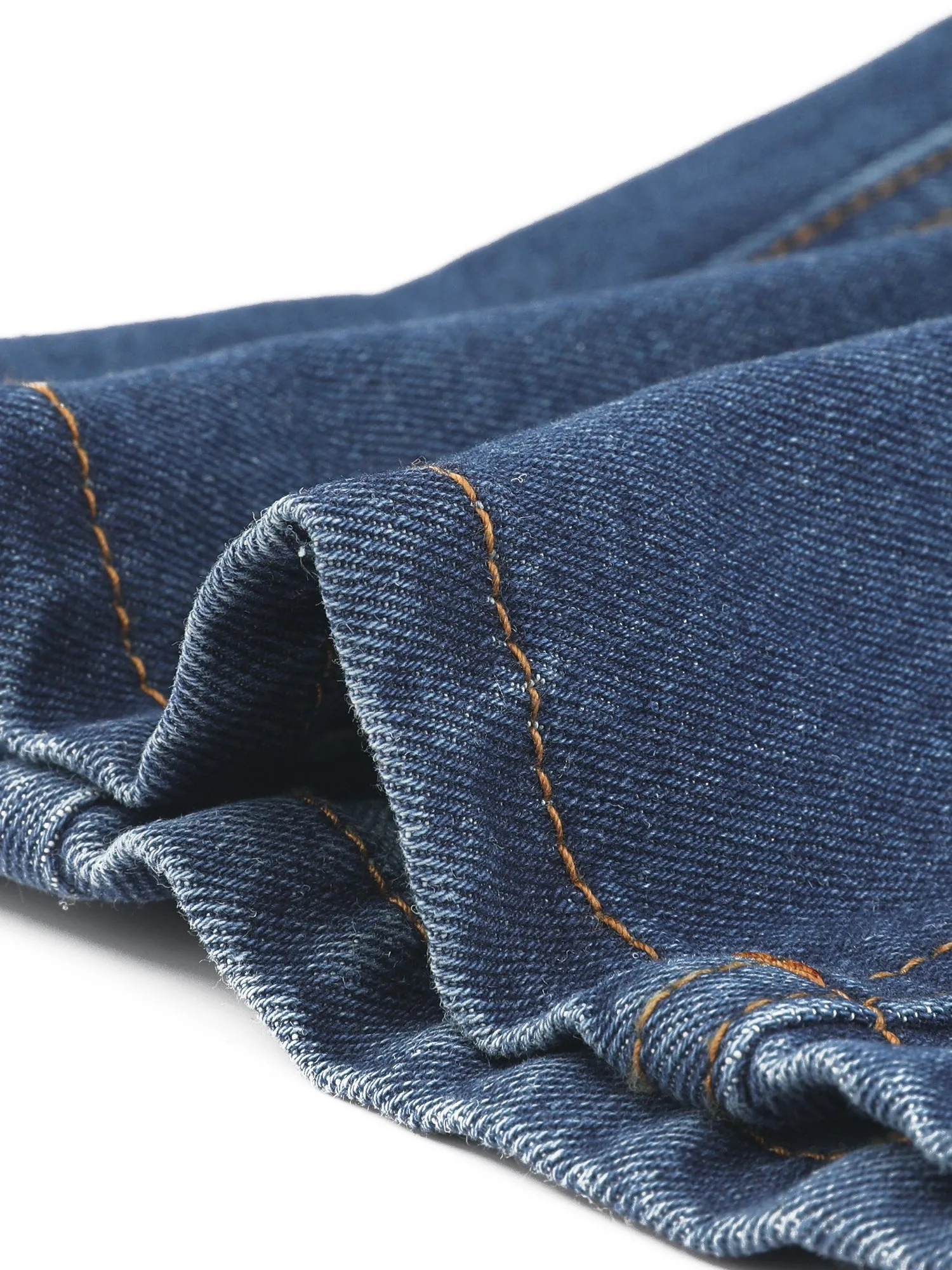 Lapel Collar Long Sleeve One Button Denim Blazer Jean Jacket sold by Allegra K product image thumbnail 4