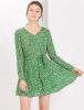 Floral Casual V Neck Boho A-Line Above Knee Belted Summer Dress sold by Allegra K