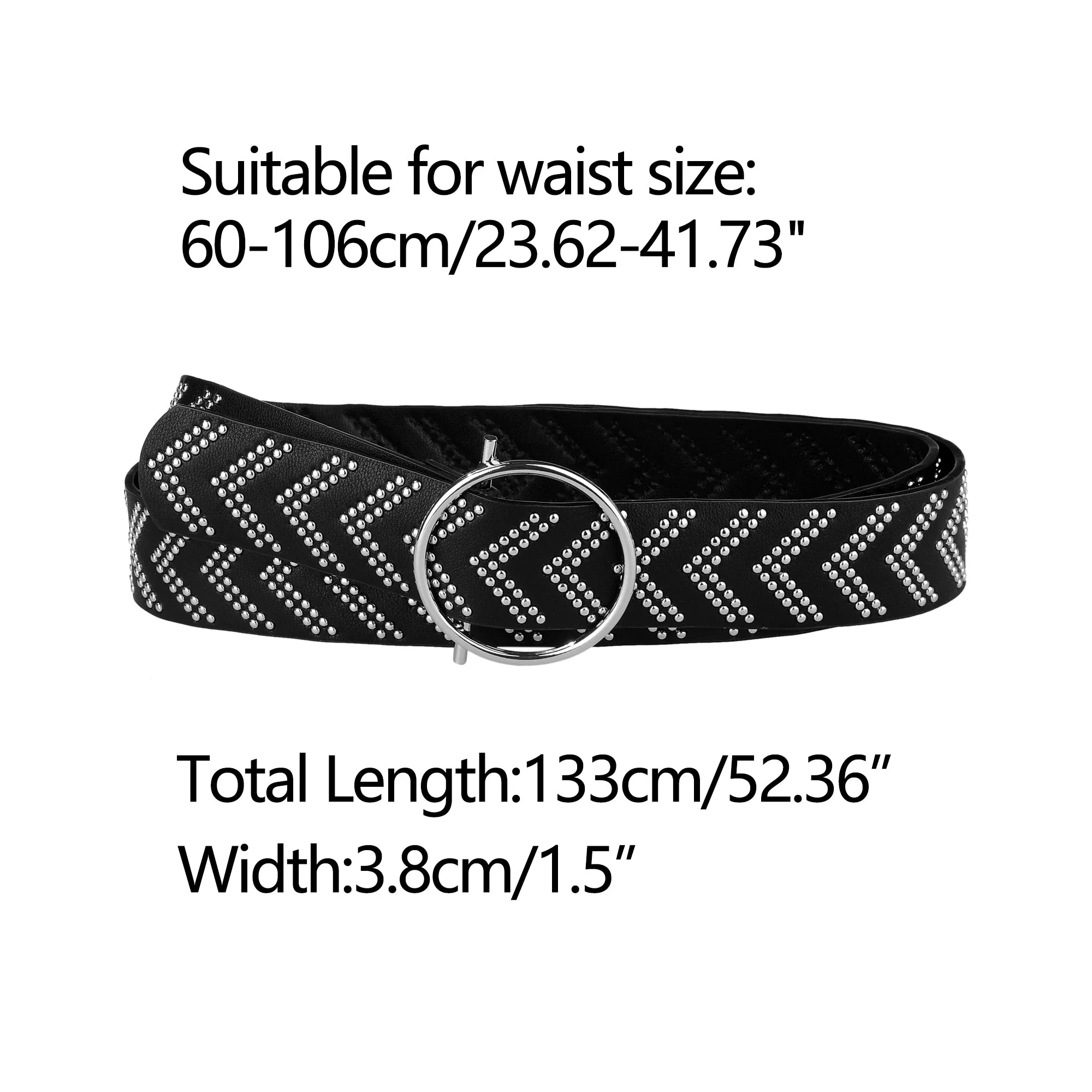 Skinny Waist Belt for Dress Round Metal Buckle Narrow Belts sold by Allegra K product image thumbnail 3