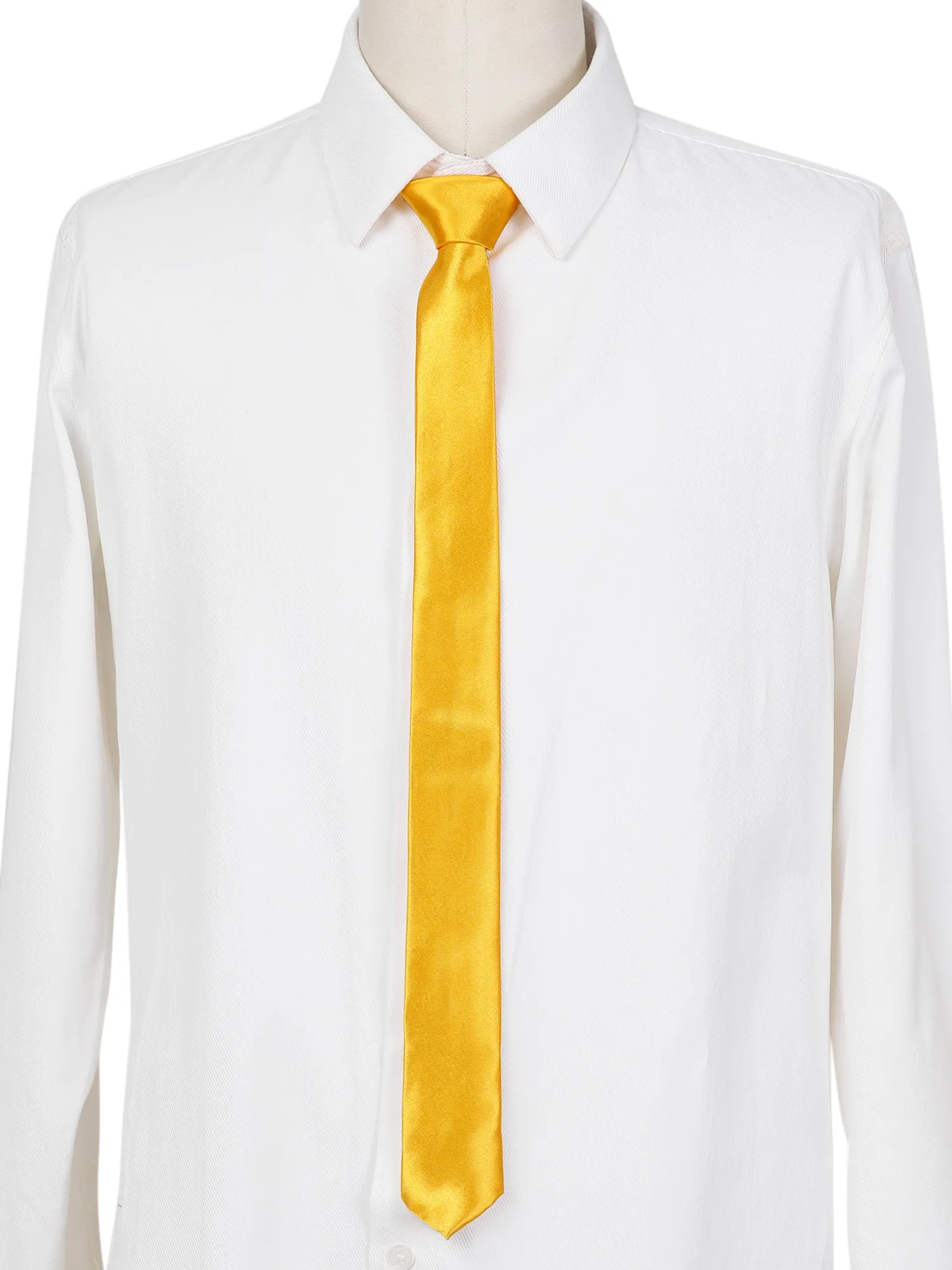 Classic Self-tied Solid Color Neckties Skinny Work Neck Tie sold by Allegra K product image thumbnail 2