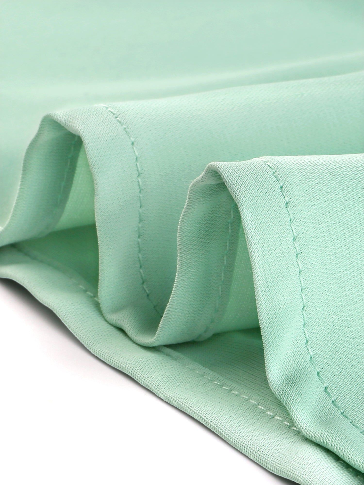 Babydoll Shirt Short Sleeve Solid Chiffon Peplum Top sold by Allegra K product image thumbnail 2