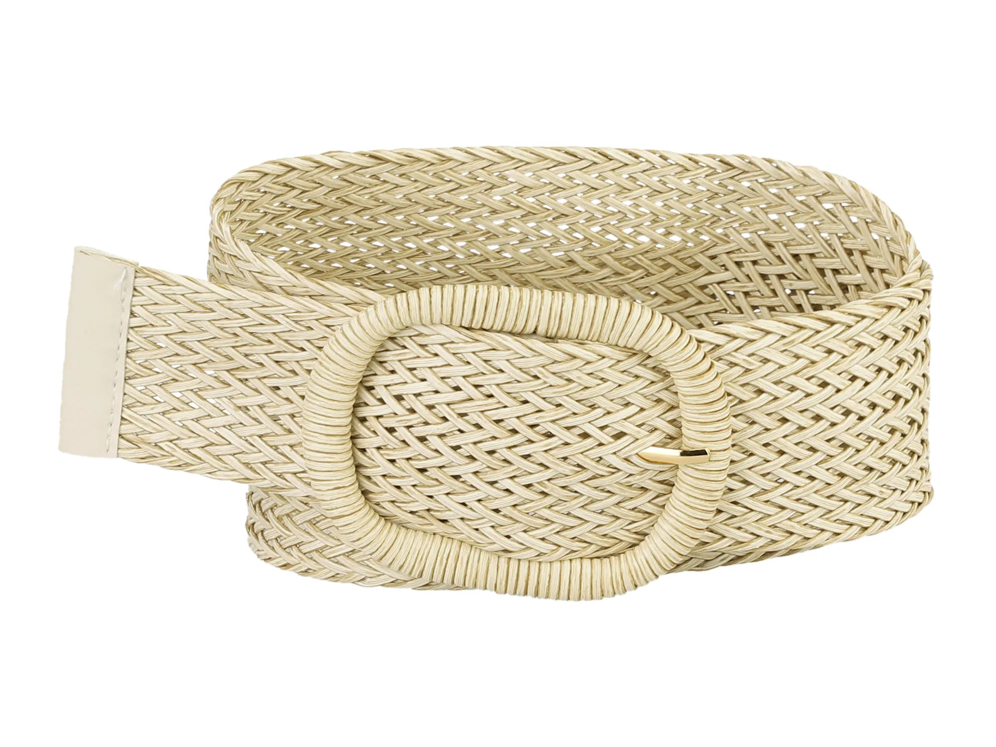 Wide Waist Braided Woven Dress Chunky Buckle Belt sold by Allegra K product image thumbnail 5