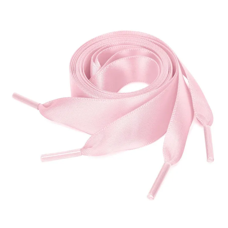 2 Pairs Satin Flat Ribbon Women Shoelaces Sneakers Canvas Shoestrings sold by Allegra K