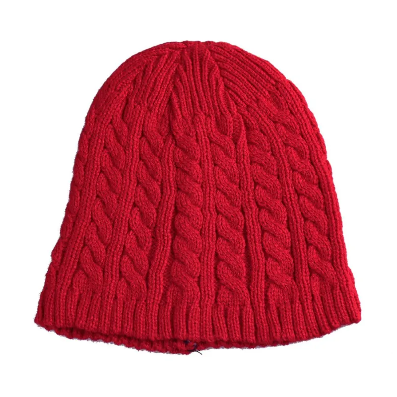 Unisex Beanie Hat Cable Knit Slouchy Stretchy Soft Skull Cap sold by Allegra K