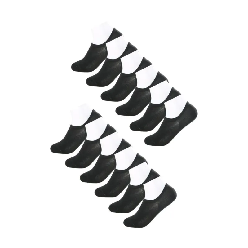 Men 12 Pack Low Cut Breathable Non-Skid No Show Socks sold by Allegra K
