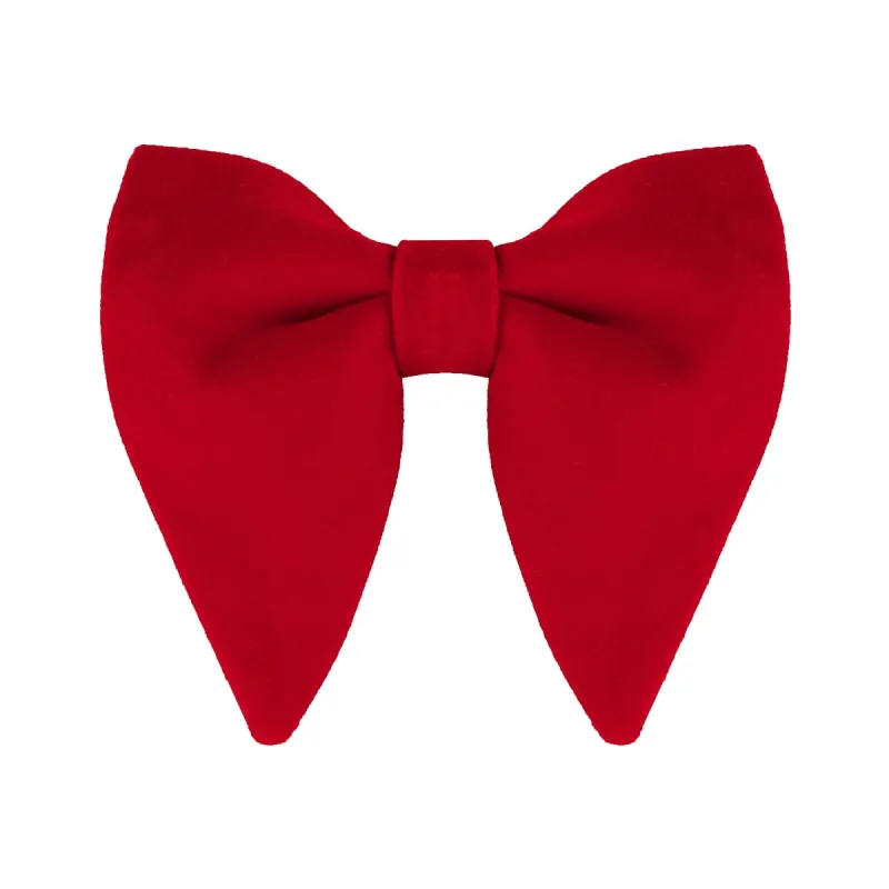 Solid Pre-tied Bow Ties for Women Men Formal Party Prom Bowties Velvet made by Allegra K