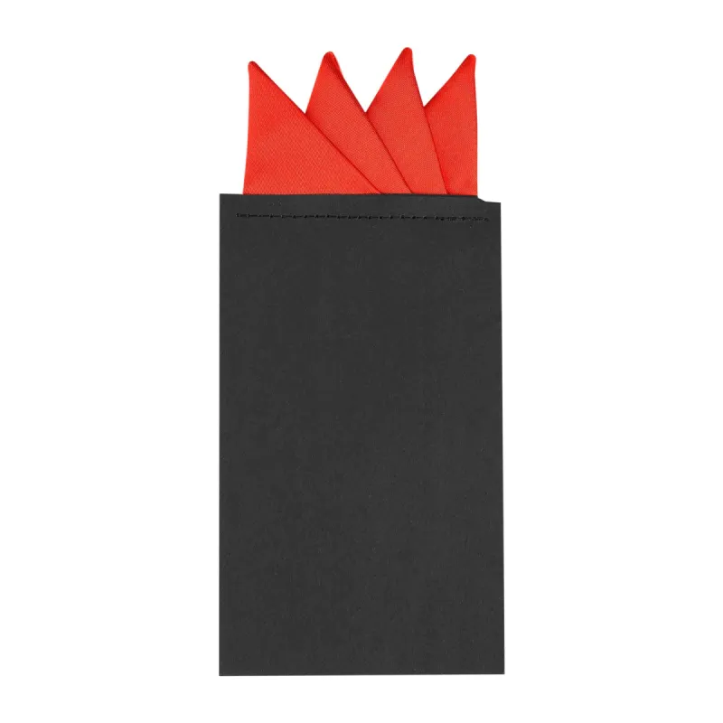 Men's Pre-Folded Stain Pocket Squares On Card Solid Triangles Suit Handkerchief sold by Allegra K