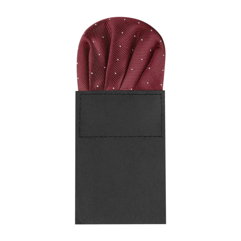 Pre-Folded Polka Dots Round Stain Pocket Squares On Card for Men Suit sold by Allegra K