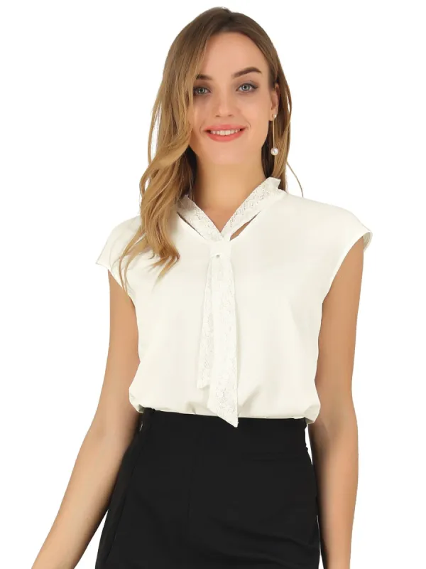 Women's Blouse Sleeveless Casual Office Work Top sold by Allegra K
