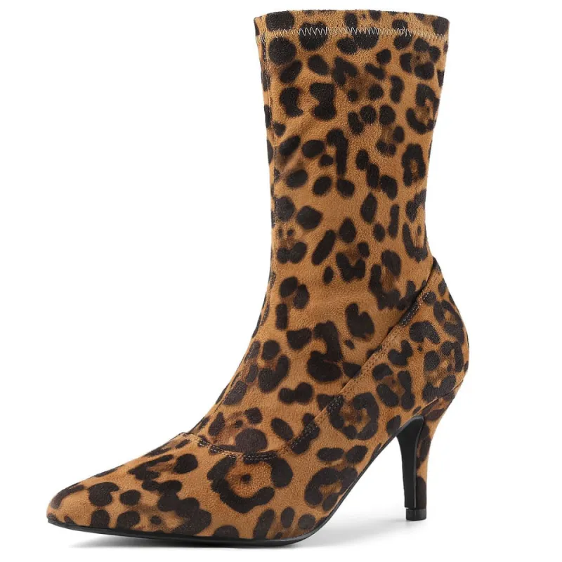 Women's Pointy Toe Stiletto Heels Ankle Boots sold by Allegra K