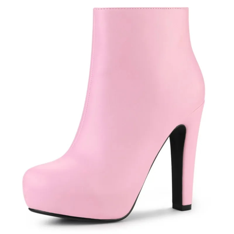 Women's Platform Chunky Heel Ankle Boots sold by Allegra K