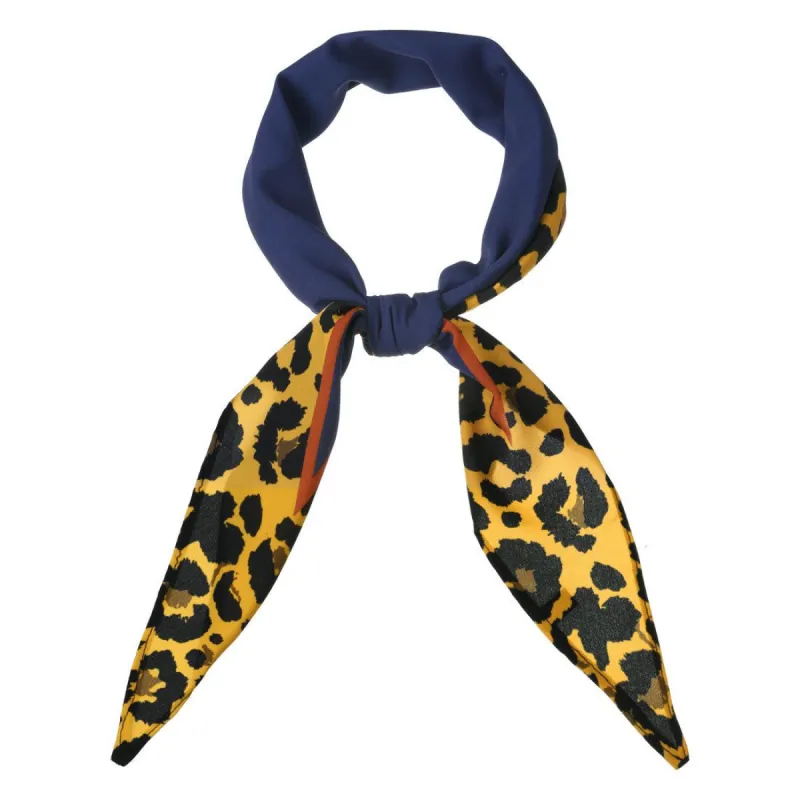 Animal Print Leopard Rhombus Rhombic Scarf Neck Scarves Neckerchief for Women sold by Allegra K