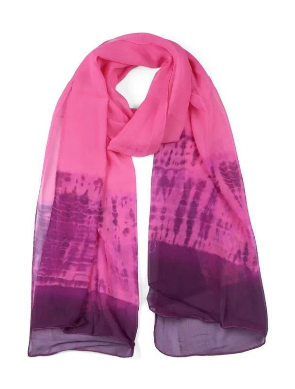 Long Chiffon Lightweight Scarf Gradient Color Scarf Spring Summer For Women sold by Allegra K