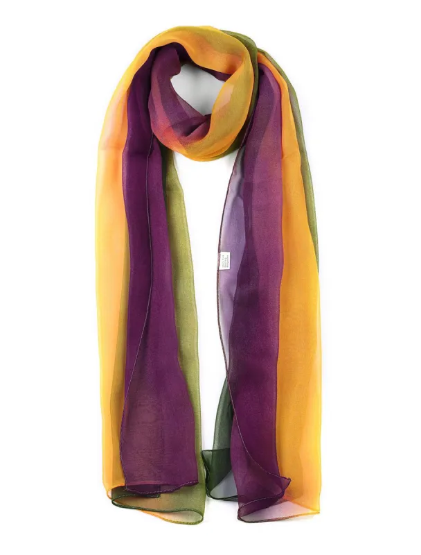 Long Chiffon Lightweight Scarf Gradient Color Scarf Spring Summer for Women sold by Allegra K