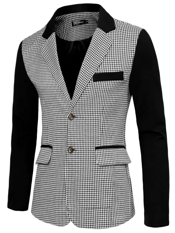 Men's Plaid Pattern Button Down Slim Fit Casual Jacket Blazer sold by Allegra K