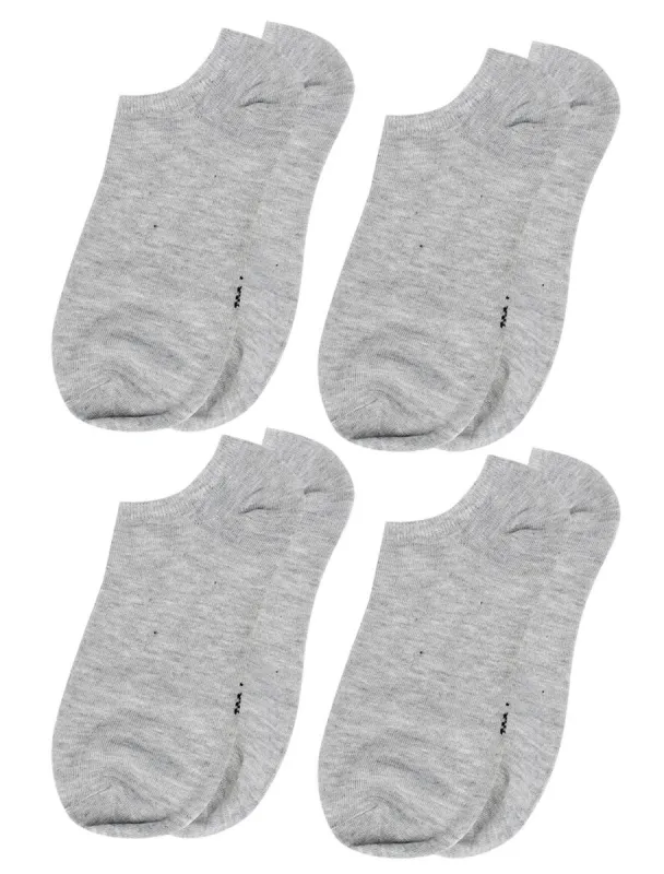 Men Elastic Cuffs Pure Pattern Design Crew Socks Pair 4-Pack sold by Allegra K