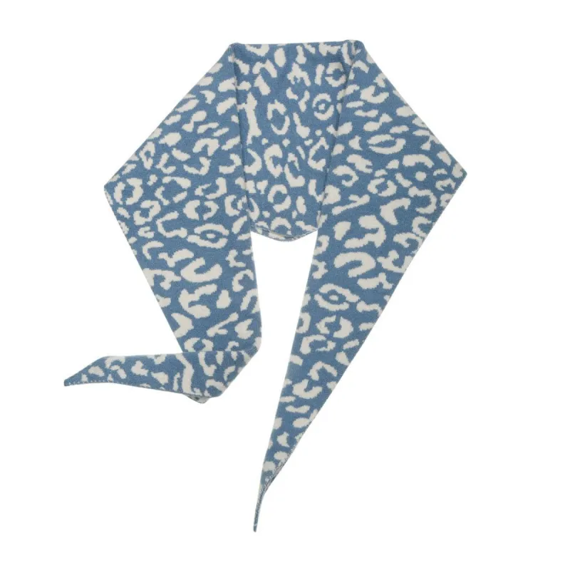 Leopard Animal Rhombic Autumn Winter Neck Scarves Knit Scarf Neckerchief for Women sold by Allegra K