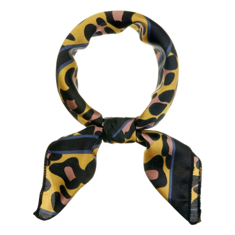 50cm Women Colorful Leopard Print Square Neck Scarf Kerchief Neckerchief Handkerchief Bandana sold by Allegra K