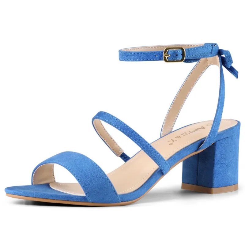 Women's Slingback Bow Ankle Strap Block Heels Sandals sold by Allegra K