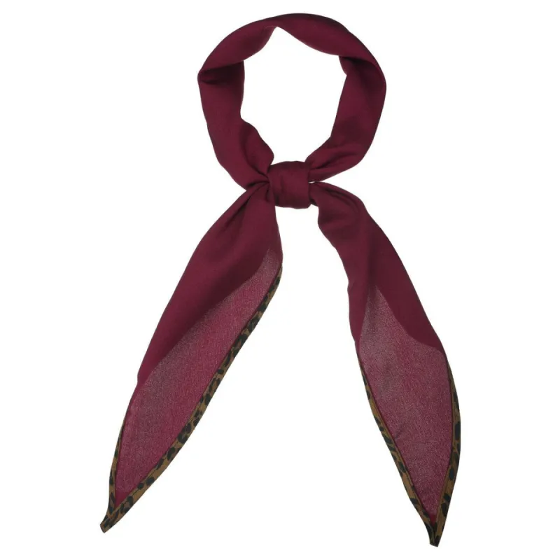 Solid Color Rhombus Neck Scarf Scarves Head Ribbon Neckerchief for Women sold by Allegra K