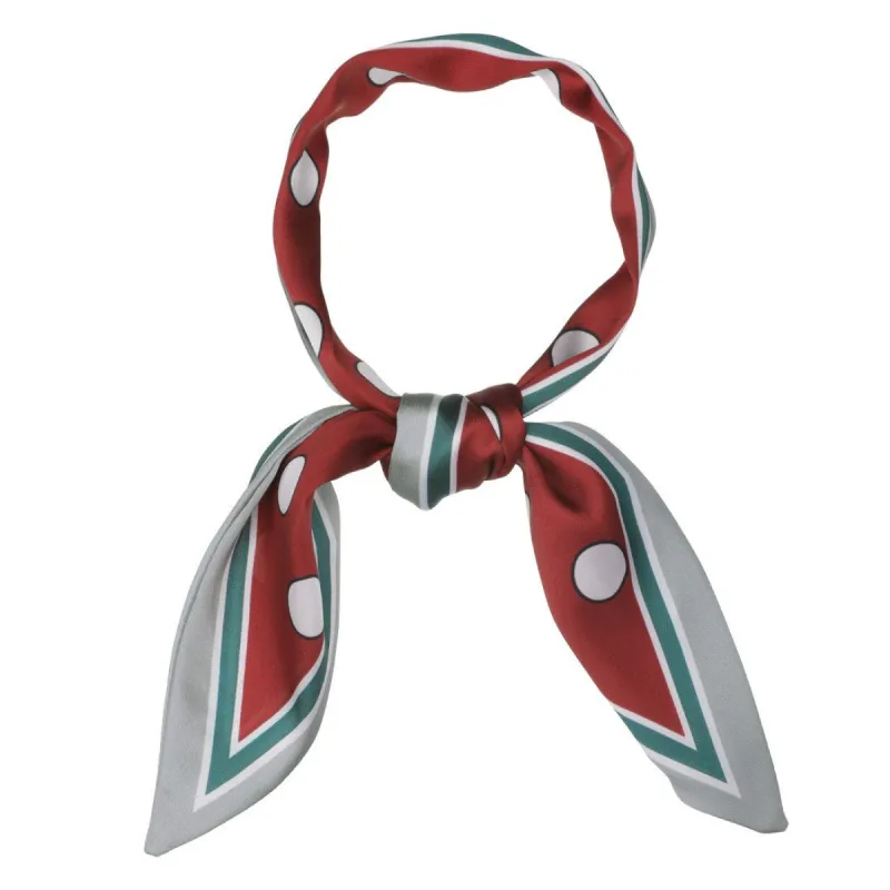 Womens Skinny Scarf Ribbon Hair Band Heart Print Neck Scarf Belt Handbag Handle Tie sold by Allegra K